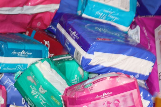 Hiding money in feminine hygiene products