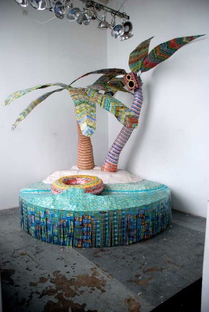 Dream Vacation made of lottery tickets