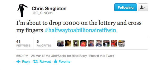 Chris Singleton Twitter