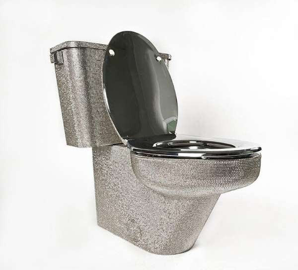 Spend Your Lottery Winnings on Swarovski-Studded Toilet