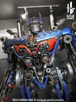 Stainless Steel Optimus Prime Statue