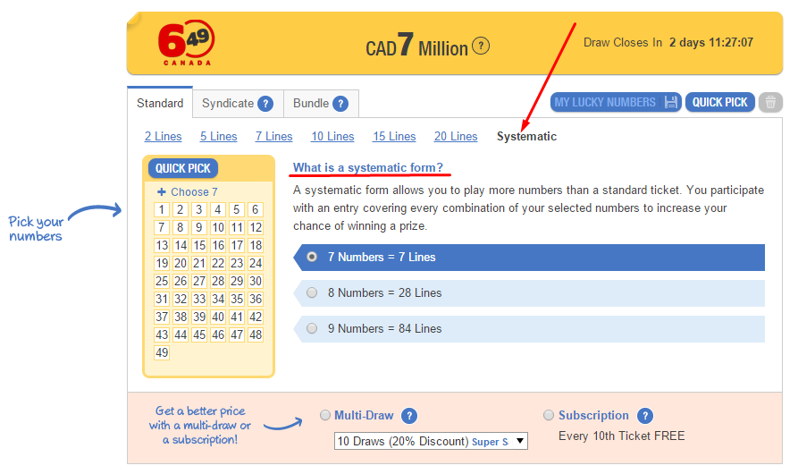 Systematic Form on TheLotter