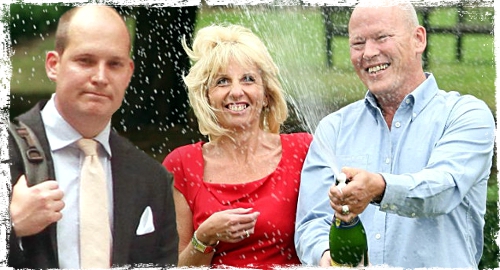 EuroMillions lottery winners and their son