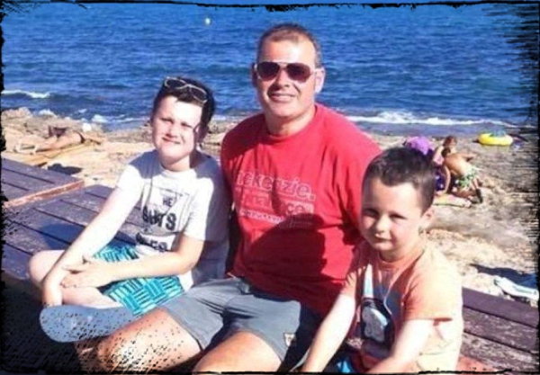 David Stokes with His Sons