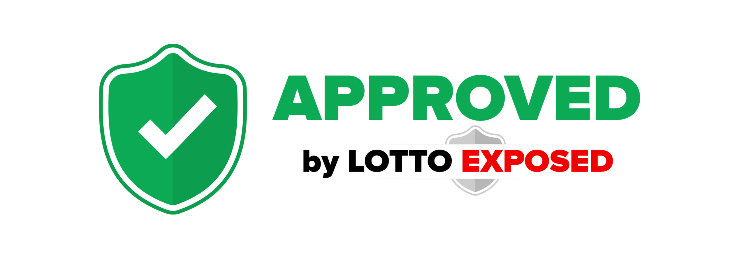 Approved by Lotto Exposed white badge