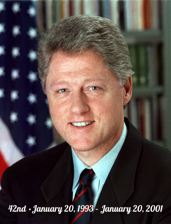 Bill Clinton, the 42nd President of the United States