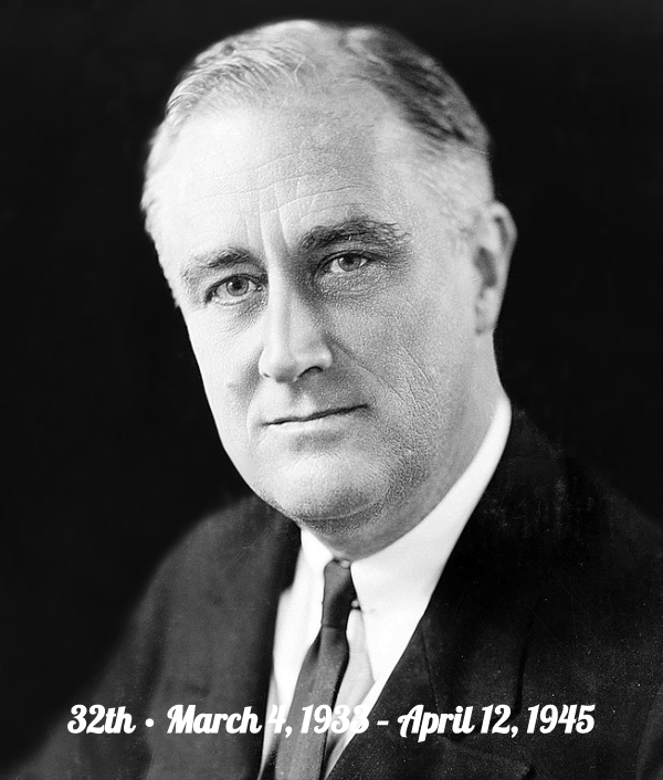 Franklin D. Roosevelt, the 32nd President of the United States