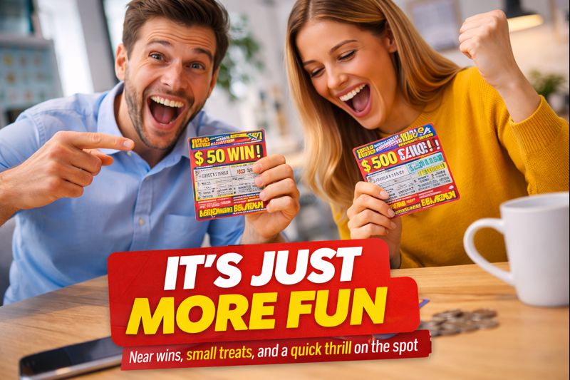 Scratch cards promise instant results, while jackpot lotteries trade speed for scale. The difference matters more than most players realize.