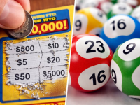 Scratch cards and lottery tickets showing the contrast between instant wins and jackpot games